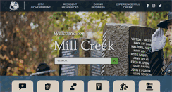 Desktop Screenshot of cityofmillcreek.com